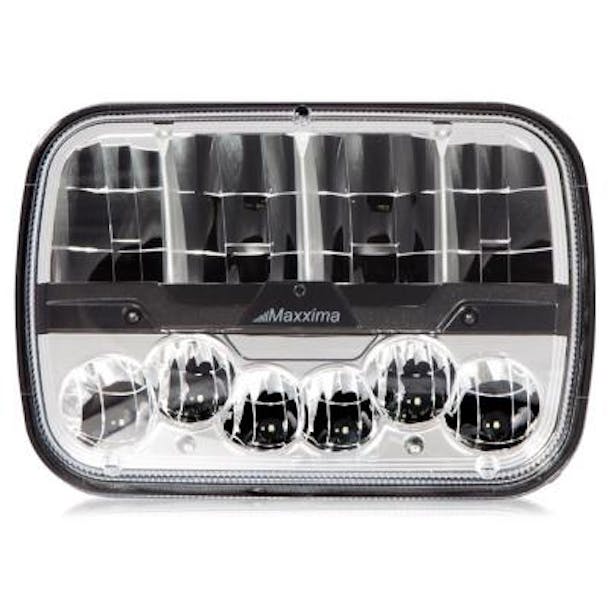 5" X 7" Rectangular Dual Beam LED Headlight By Maxxima