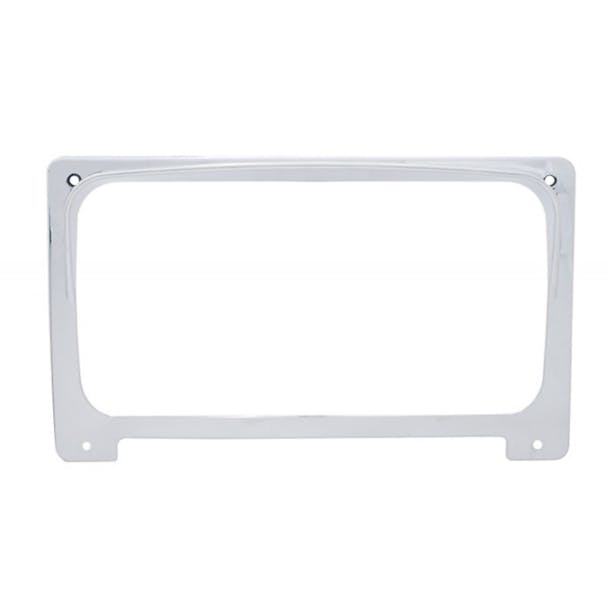 Freightliner Chrome Center Gauge Cluster Cover With Visor