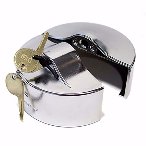 Heavy Duty Freightliner Sterling Western Star Locking Fuel Cap Cover