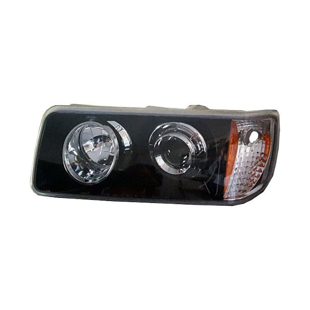 Freightliner FLD 112 120 Blacked Out Projector Headlights
