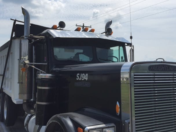 Freightliner FLC Flat Top 13" Drop Visor